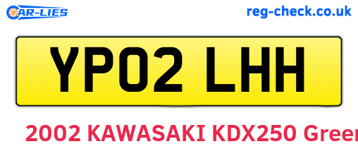 YP02LHH are the vehicle registration plates.