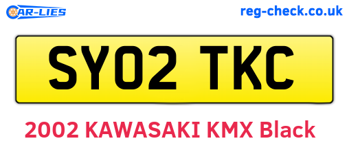 SY02TKC are the vehicle registration plates.