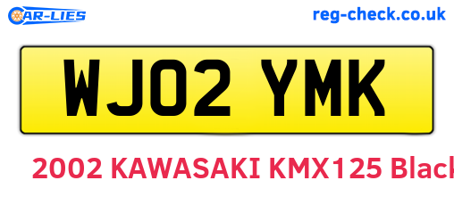 WJ02YMK are the vehicle registration plates.