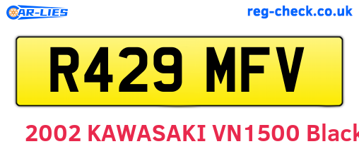 R429MFV are the vehicle registration plates.