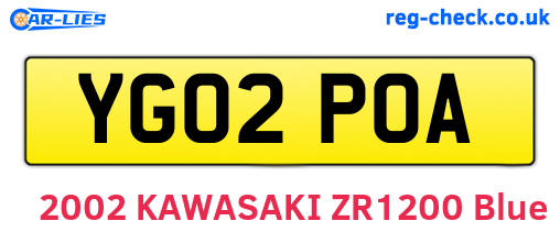 YG02POA are the vehicle registration plates.