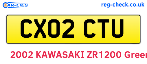 CX02CTU are the vehicle registration plates.