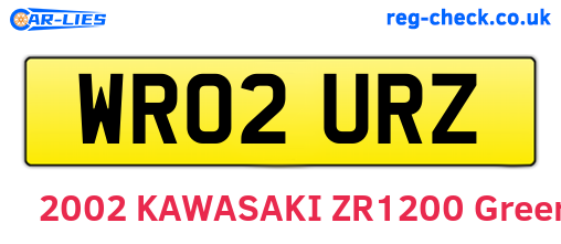 WR02URZ are the vehicle registration plates.
