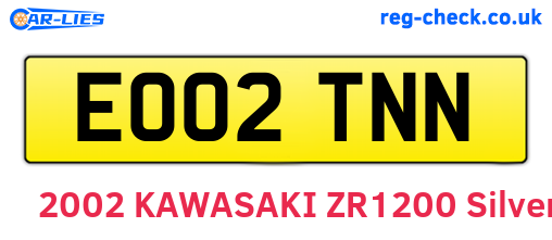 EO02TNN are the vehicle registration plates.
