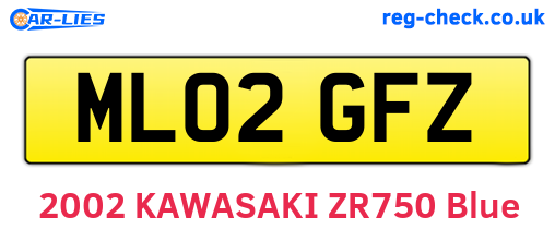 ML02GFZ are the vehicle registration plates.