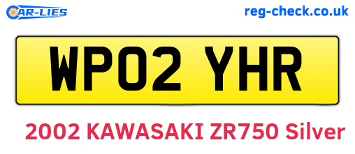 WP02YHR are the vehicle registration plates.