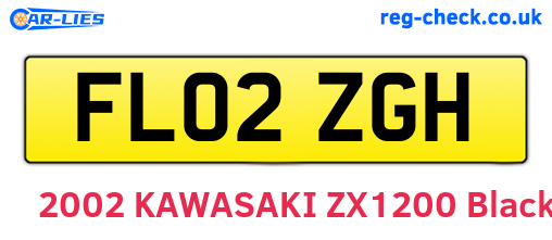 FL02ZGH are the vehicle registration plates.