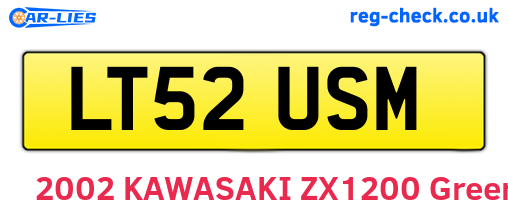 LT52USM are the vehicle registration plates.