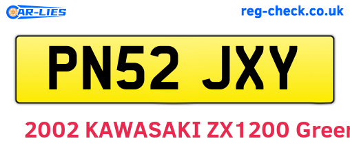 PN52JXY are the vehicle registration plates.