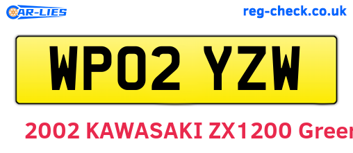 WP02YZW are the vehicle registration plates.