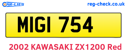 MIG1754 are the vehicle registration plates.