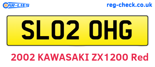 SL02OHG are the vehicle registration plates.