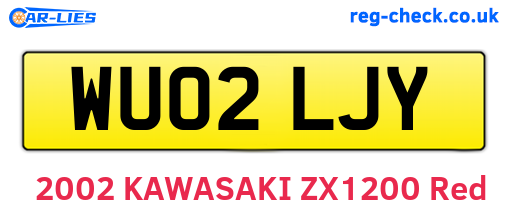 WU02LJY are the vehicle registration plates.