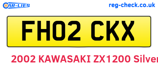 FH02CKX are the vehicle registration plates.