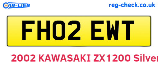 FH02EWT are the vehicle registration plates.