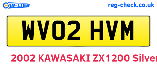 WV02HVM are the vehicle registration plates.