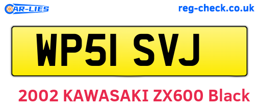 WP51SVJ are the vehicle registration plates.