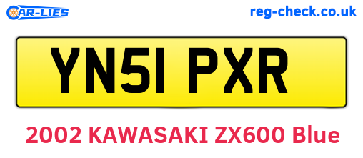 YN51PXR are the vehicle registration plates.
