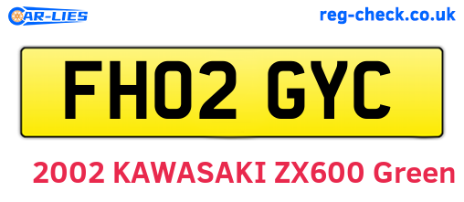 FH02GYC are the vehicle registration plates.