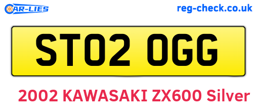 ST02OGG are the vehicle registration plates.
