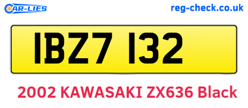 IBZ7132 are the vehicle registration plates.