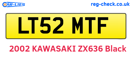LT52MTF are the vehicle registration plates.