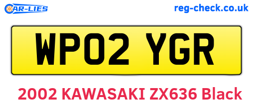WP02YGR are the vehicle registration plates.