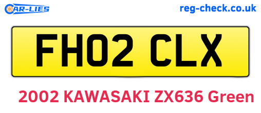 FH02CLX are the vehicle registration plates.