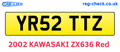 YR52TTZ are the vehicle registration plates.