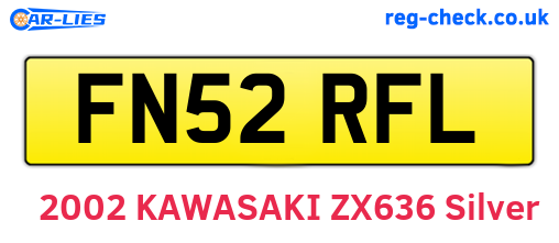 FN52RFL are the vehicle registration plates.