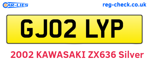 GJ02LYP are the vehicle registration plates.