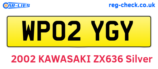 WP02YGY are the vehicle registration plates.