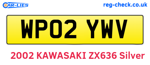 WP02YWV are the vehicle registration plates.