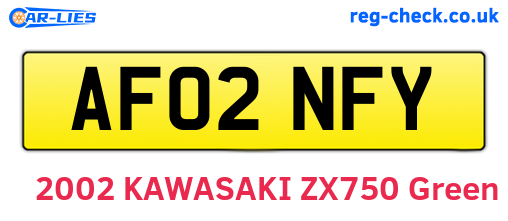AF02NFY are the vehicle registration plates.