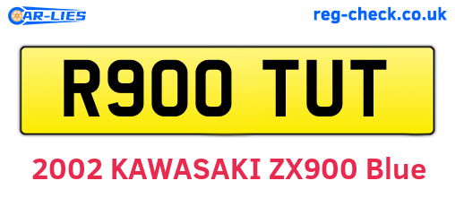 R900TUT are the vehicle registration plates.
