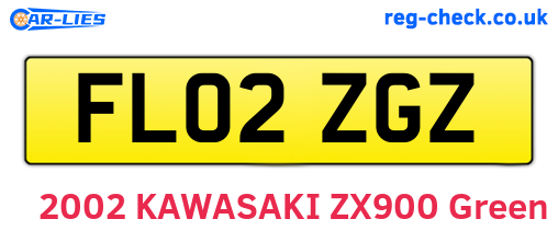 FL02ZGZ are the vehicle registration plates.