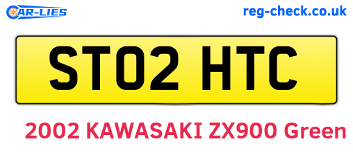 ST02HTC are the vehicle registration plates.