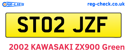 ST02JZF are the vehicle registration plates.
