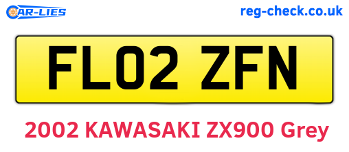 FL02ZFN are the vehicle registration plates.