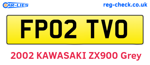 FP02TVO are the vehicle registration plates.