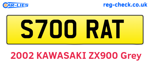 S700RAT are the vehicle registration plates.