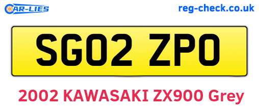 SG02ZPO are the vehicle registration plates.