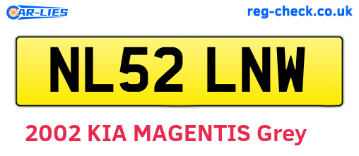 NL52LNW are the vehicle registration plates.