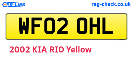 WF02OHL are the vehicle registration plates.