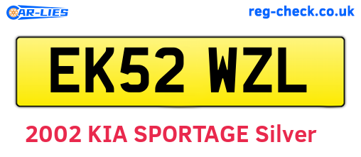 EK52WZL are the vehicle registration plates.