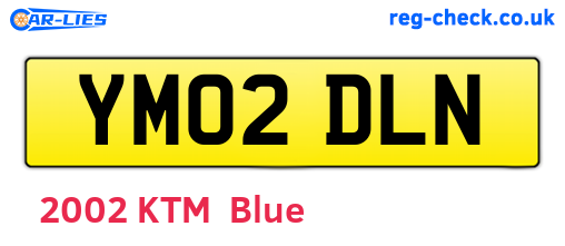 YM02DLN are the vehicle registration plates.