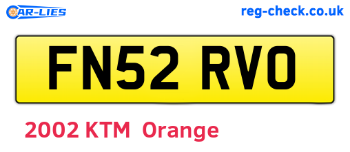 FN52RVO are the vehicle registration plates.