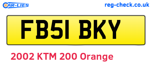 FB51BKY are the vehicle registration plates.