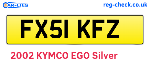 FX51KFZ are the vehicle registration plates.