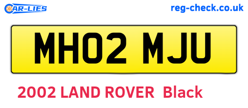 MH02MJU are the vehicle registration plates.